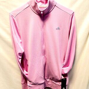 NWT Women Jacket Adidas SZ M Lt Purple full zp pockets W0063 DISCOUNT SHIPPING!!